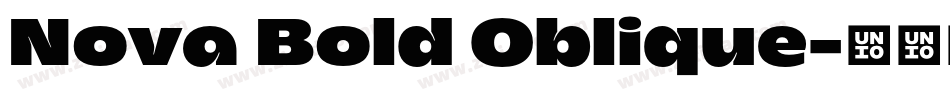 Nova Bold Oblique字体转换